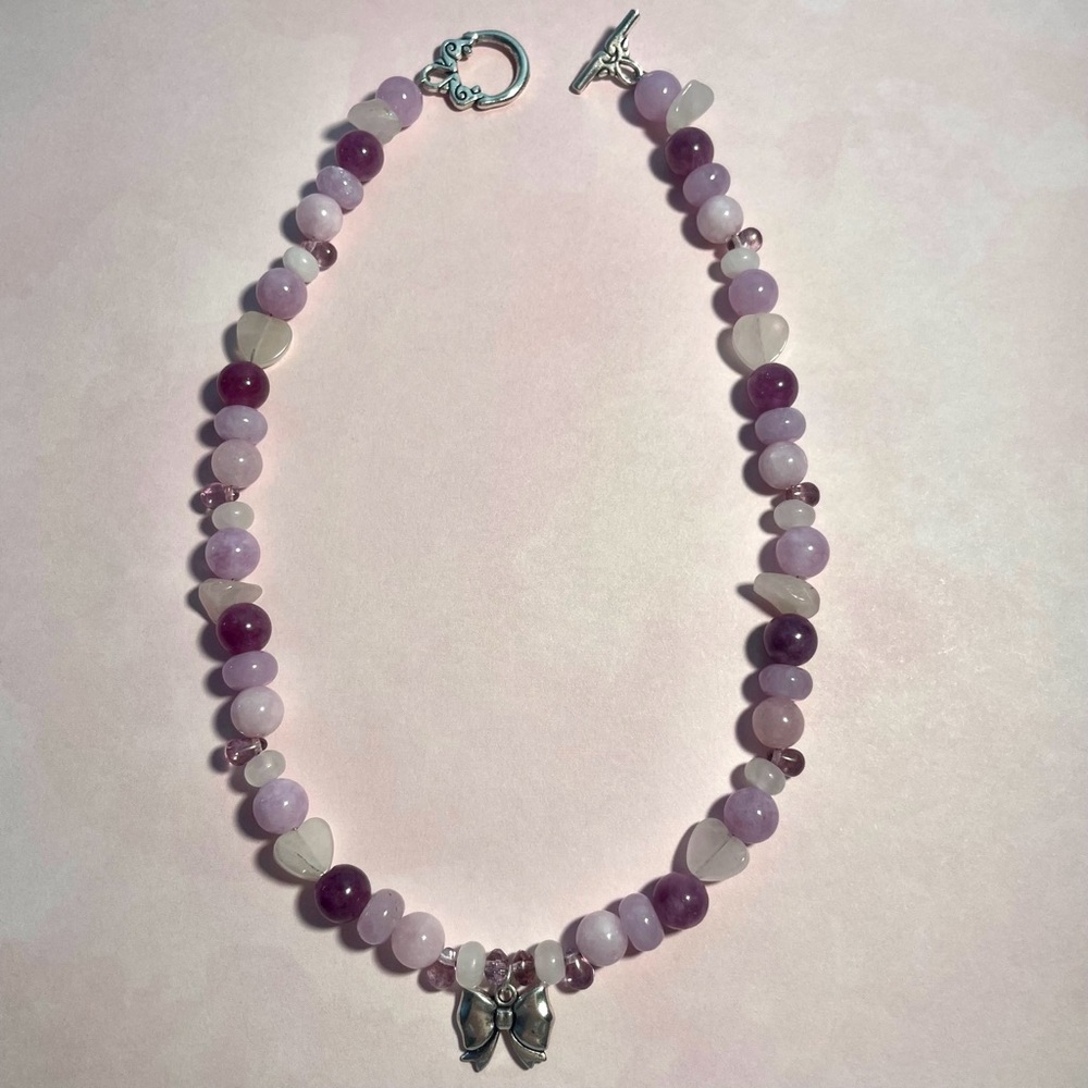 Lilac Ribbon Choker